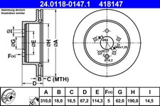 Disque de frein Toyota CROWN