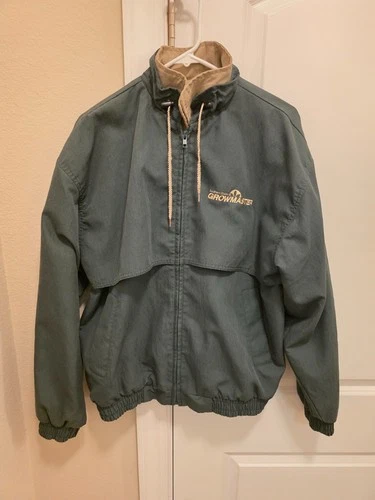 Vtg 90's California Outerwear Southern States Growmaster Windbreaker Jacket Lg - product listing photo