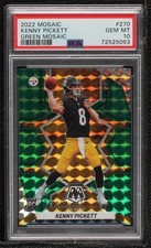 2022 Panini Mosaic NFL Debut Green Prizm Kenny Pickett #270 PSA 10 GEM MT 2f4