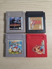 Gameboy Game Lot Zelda Link's Awakening DX Kirby Mortal Kombat and Pokemon Red