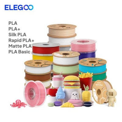 [BUY 6 PAY 3]ELEGOO PETG PLA PLA+ SILK ASA ABS 3D Filament 1.1KG 1.75MM Lot