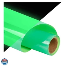 Glow in The Dark Heat Transfer Vinyl HTV Rolls, 12" x 8ft Luminous Fruit Gree...