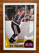 Esa Tikkanen Rookie Card 1987-88 O-Pee-Chee #7. rookie card picture