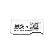 Dual Micro SD TF To Memory Stick Converter MS Pro Duo PSP Card 2 Slot Adapter t