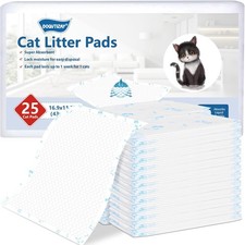 Cat Pad Refills 25 Count Super Absorbent Pee Pads for Cats Enhanced Odor Control