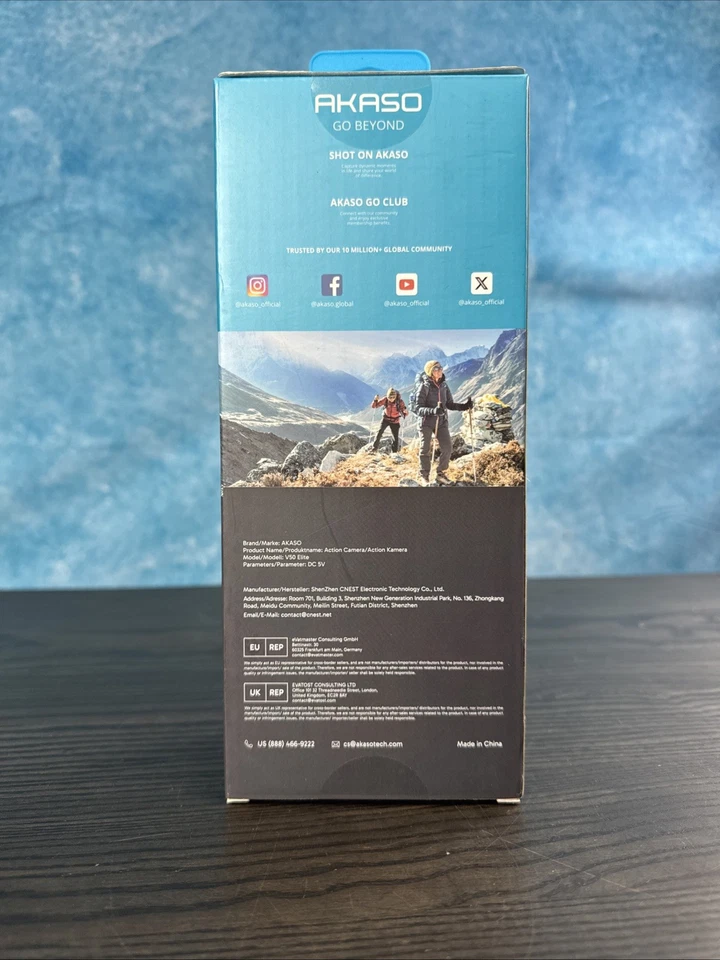 AKASO Action Camera V50Elite 4k60fps Touchscreen with WiFi, Voice Control, [NEW] - Image 2 of 4