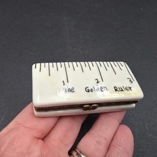 The Golden Ruler Porcelain Trinket Box Butter...