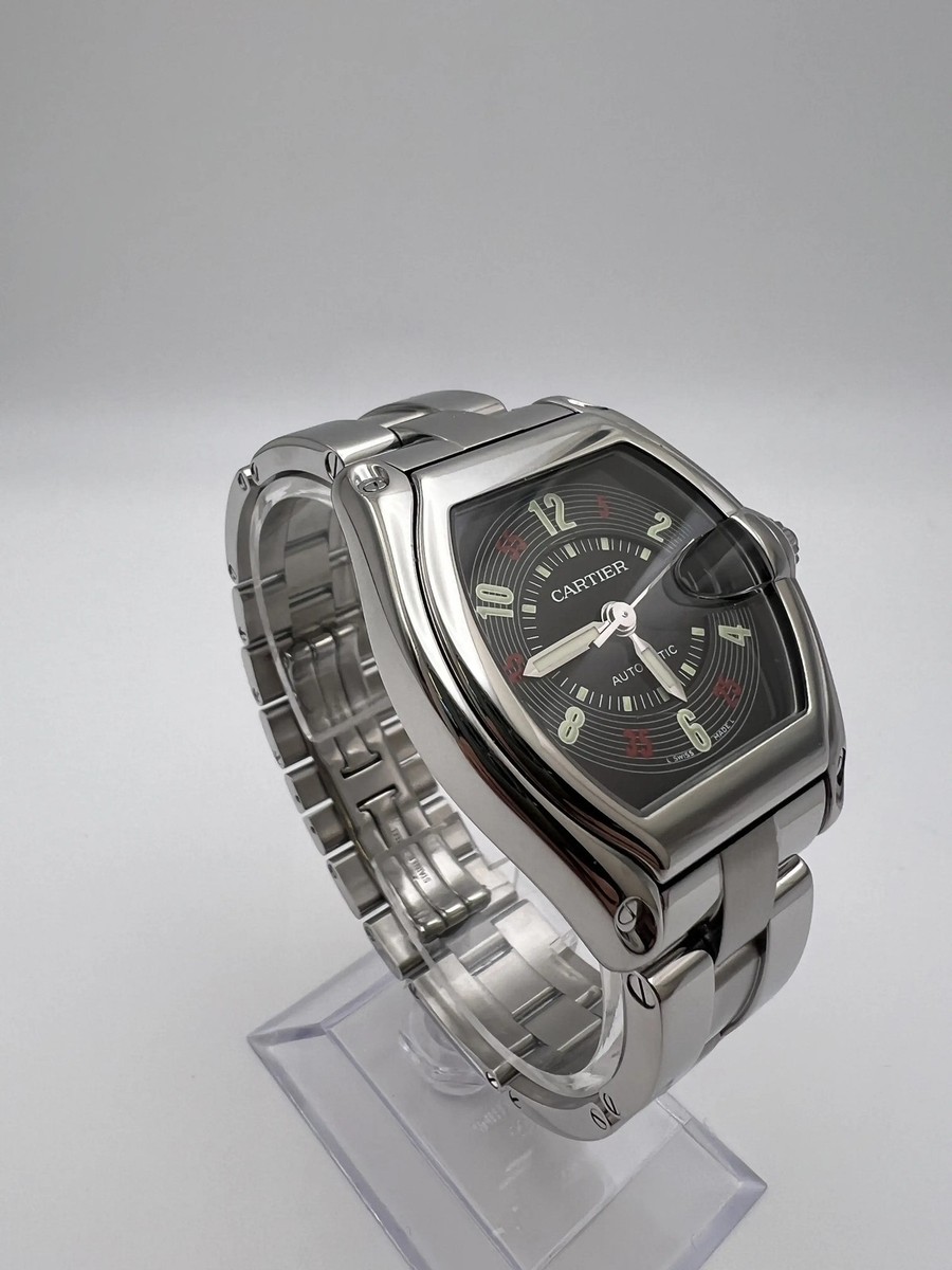 Cartier Roadster Black Vegas Dial 38mm Box Papers W62002V3 | eBay