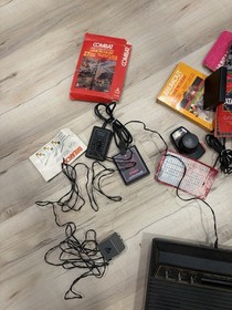 Atari 2600 Console Bundle w/ Controllers, Joysticks, Paddles & Games Untested
