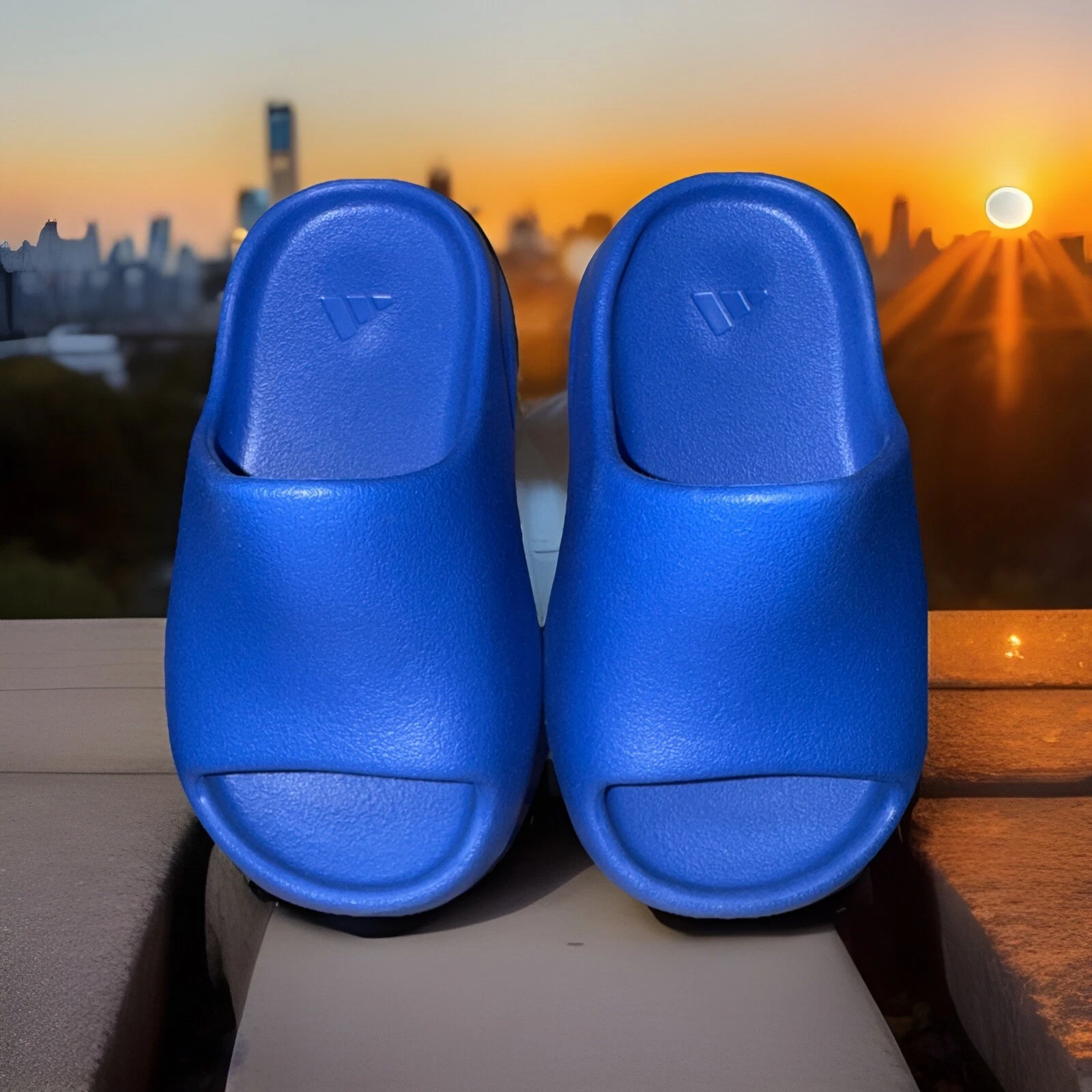 ADIDAS Taglia 8C Yeezy Slide Azzurro