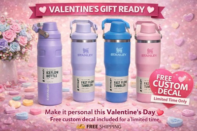 #ad #ad Stanley water bottles Pastel Valentine Gift 💝 Free Shipping amp; Custom Decal $45.00