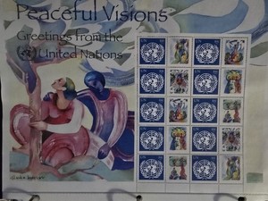 UN 2007 PERSONALIZED PEACFUL VISION SHEET SCOTT 931 MNH (S-19)