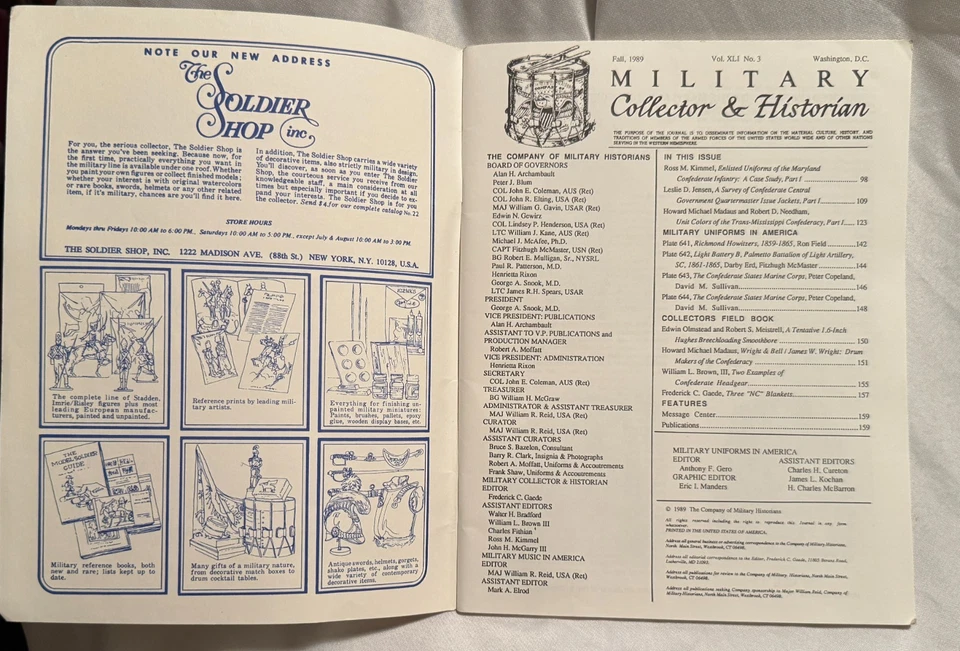 Military Collector & Historian Volume XLI, No. 3 Special Confederate Issue Foto 2 de 4