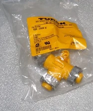 NEW TURCK RSM-2RKM-30 MINIFAST TEE U1061 ONE MALE TWO FEMALE PUR CABLE