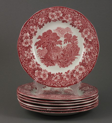 Enoch Wedgwood "Woodland" Teile zur Wahl teller tasse rot england keramik platte - Bild 10 von 48