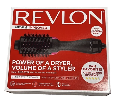 REVLON Salon One-Step Hair Dryer & Volumizer, Black (1)
