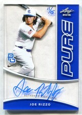 2015 LEAF PURE JOE RIZZO AUTOGRAPH SERIAL 11/15