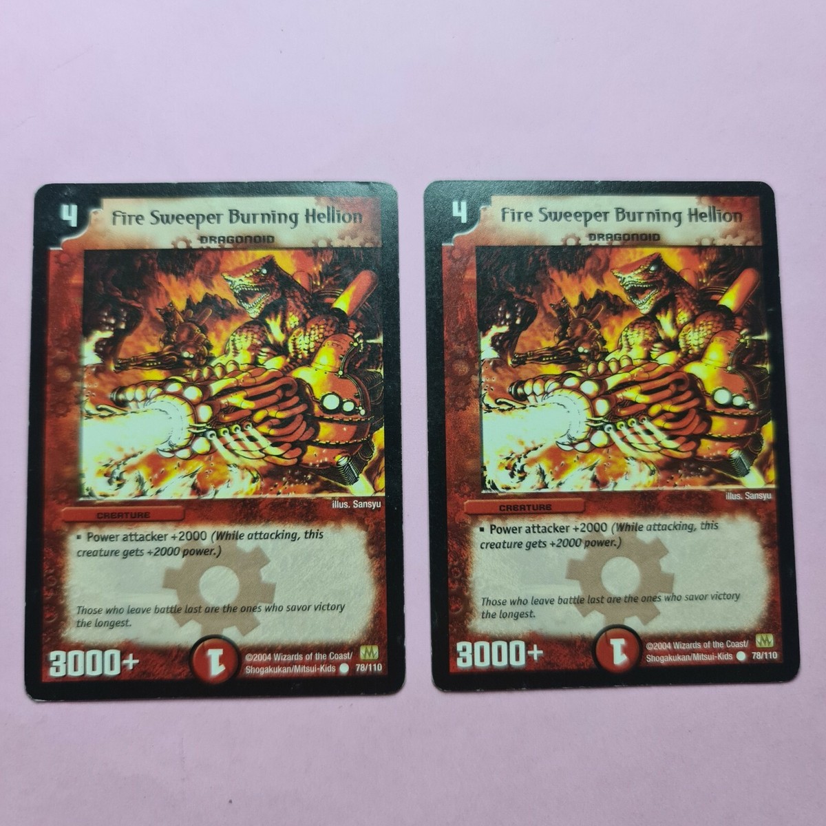 FIRE SWEEPER BURNING HELLION (×2)○DUEL MASTERS○TCG CCG | LP/NM