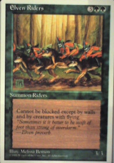 Elven Riders - Fourth Edition: #242, Magic: The Gathering Nm R39