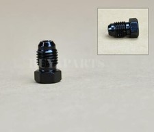 2 pieces Black AN4 4 an 4AN -4an Male End Plug Fitting Straight Adapter