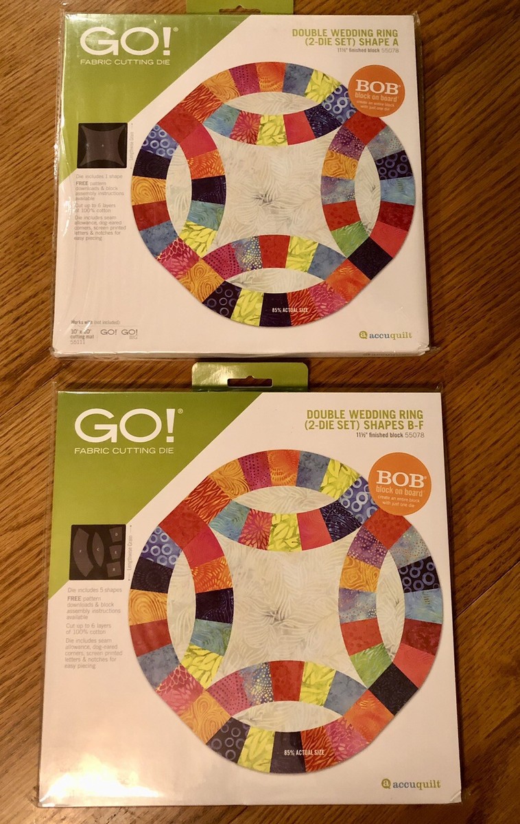 Fabric Cutter Accuquilt Wedding Ring Die Accuquilt Go! Big Double