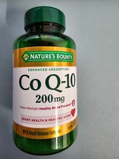 Nature's Bounty CoQ10 Heart Health, 200mg, 80 Rapid Release Softgels