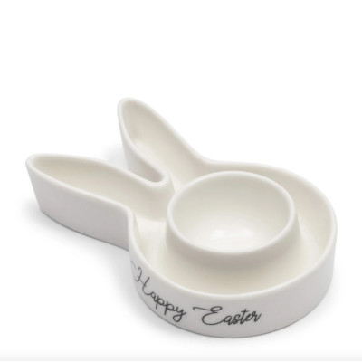 Riviera Maison Eierbecher Easter Bunny Hase Eier Becher Porzellan Happy Easter