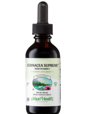 Organic Echinacea Supreme Liquid Extract with Vitamin C - Immune Support Supplem