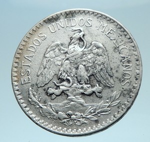 1935 coin mexican centavos cactus serpent eagle mexico silver