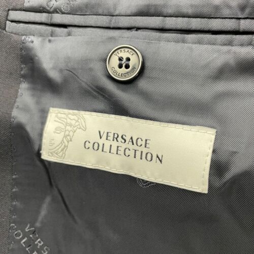 Gianni Versace Men’s 100% Wool 2-Button Blazer Navy Blue • 42R US | 52 IT - Picture 5 of 12