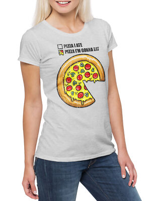Pizza Diagram Damen T-Shirt Pizza Maker Bäcker Hawaii Pizzeria Kult Love Cult