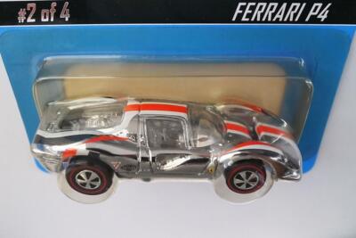 Ferrari P4 1/64 scale minicar 12500pcs Limited Super Chrome Rare