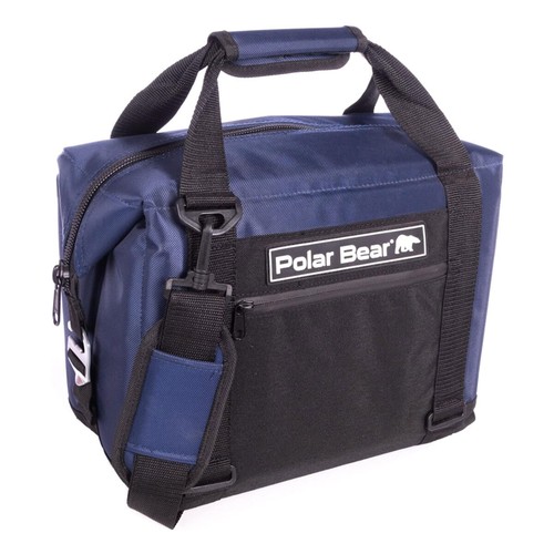POLAR BEAR COOLERS 12 Pack Original Navy Nylon Soft Cooler (PB121) - 第 1/6 張圖片