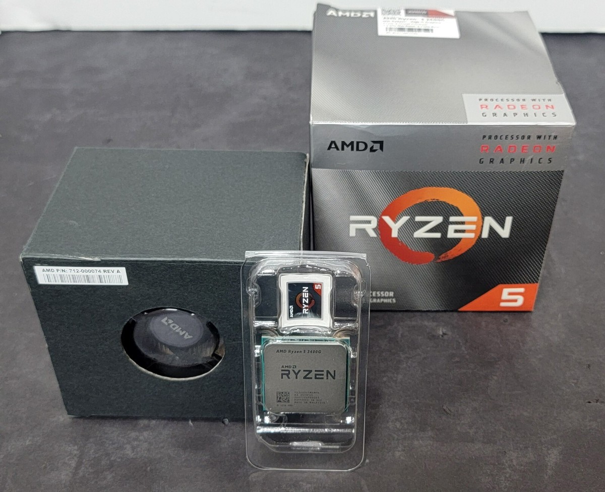 AMD Ryzen 5 3400G 未使用箱開封のみ AMD Ryzen 5 3400G 未使用箱開封のみ AMD Ryzen 5 3400G 未使用箱