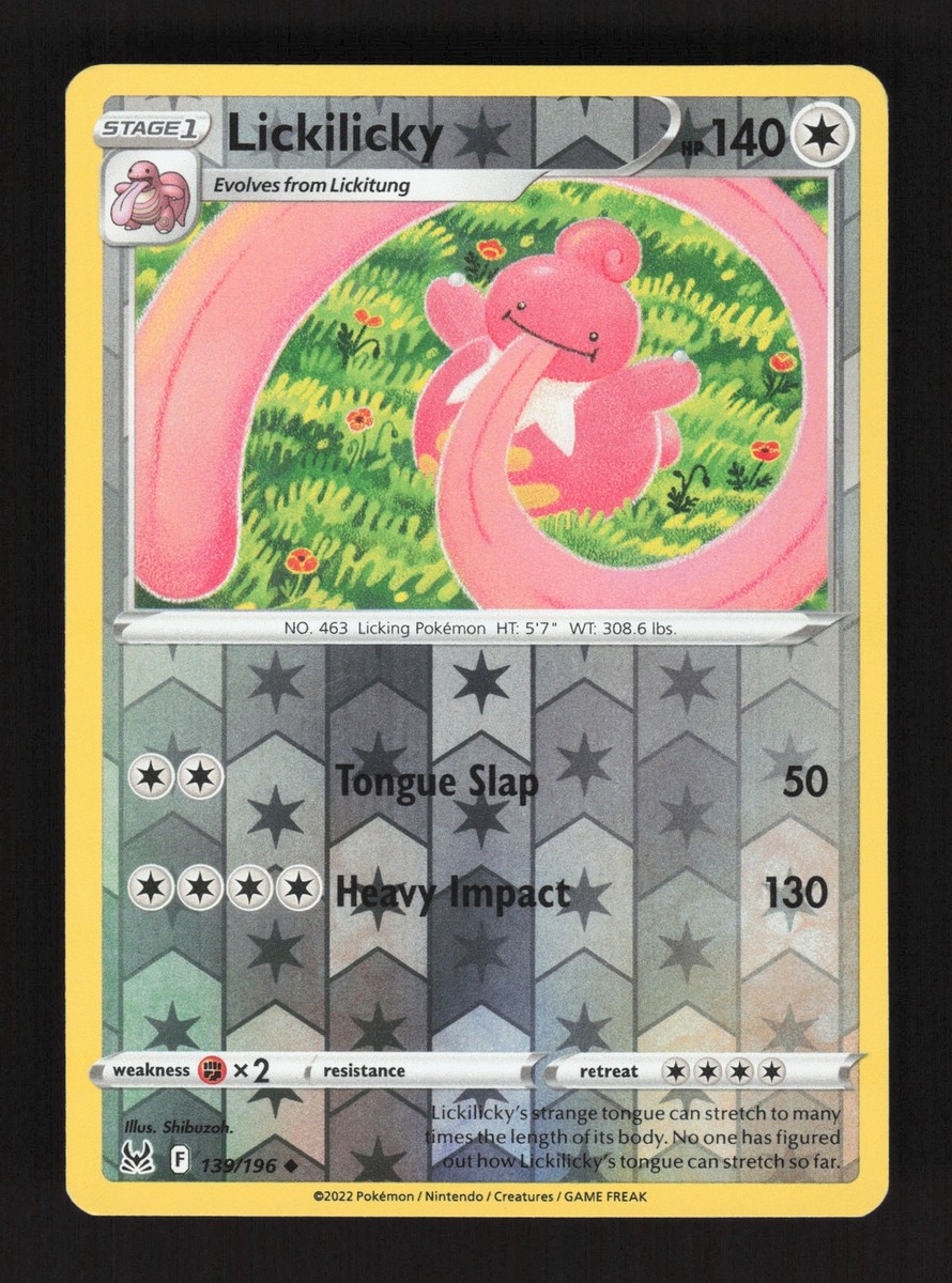 2022 Pokemon Lickilicky 139/196 Lost Origin Reverse Holo Uncommon