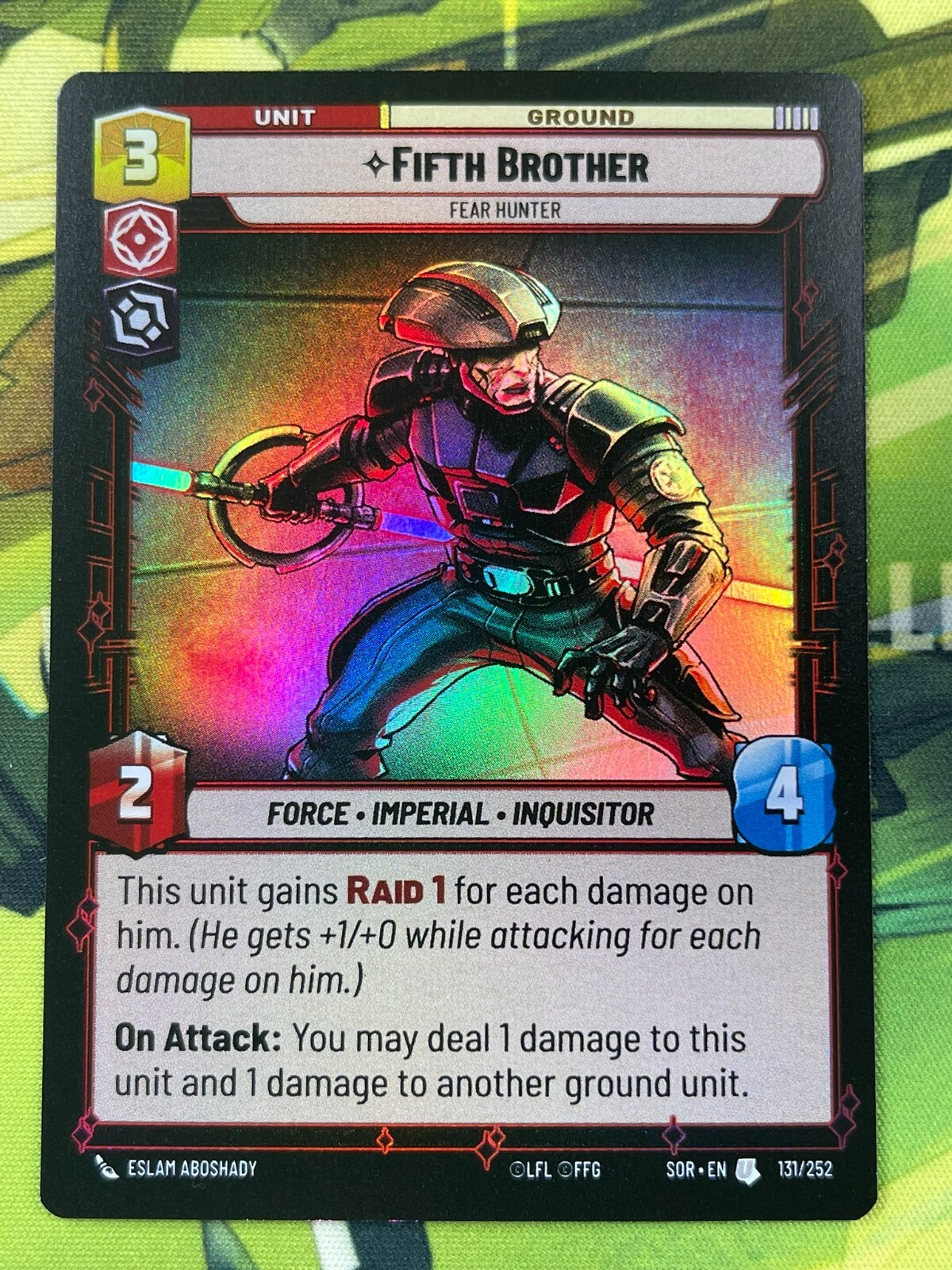 Star Wars Unlimited, Spark of Rebellion - Fifth Brother Foil