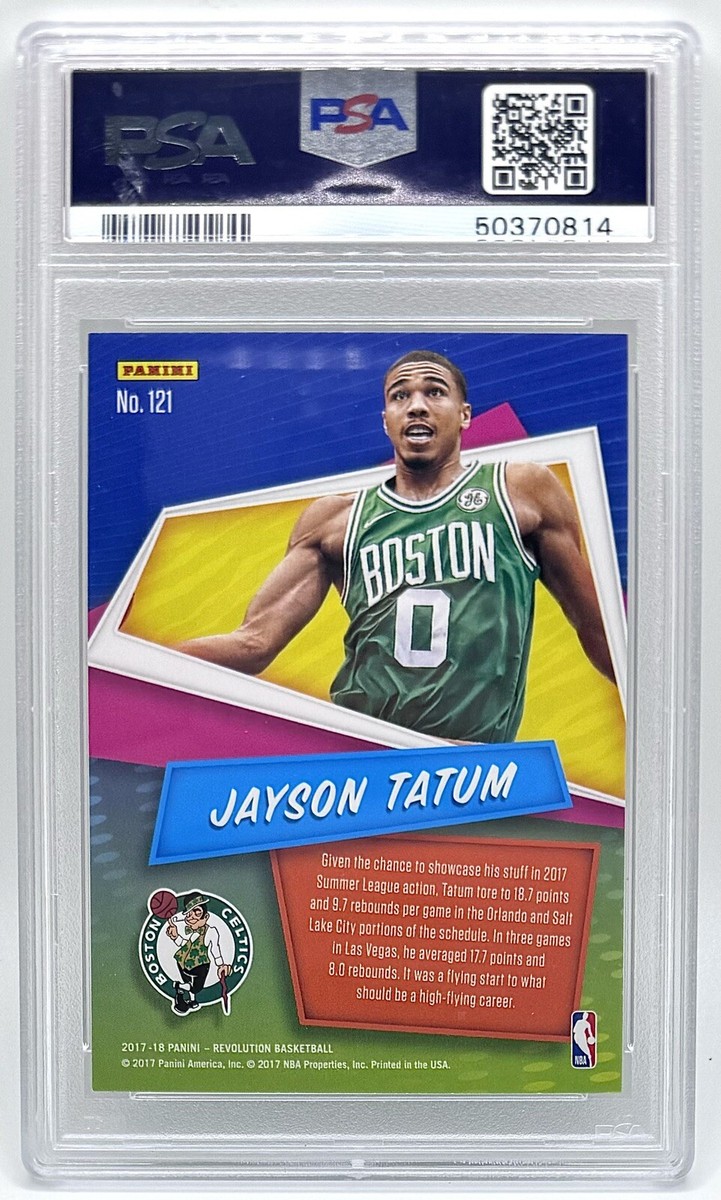 2017 Panini Revolution #121 Jayson Tatum Rookie Card PSA 10 2017 Panini Revolution #121 Jayson Tatum Rookie Card PSA 10