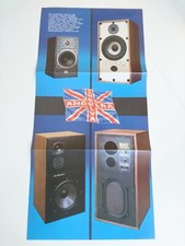 KEF Cantata, Mission 770, Heybrook HB3, Celestion SL6 Lautsprecher Poster 1980er