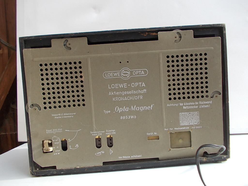 Loewe Opta Type 8053Wb Röhrenradio Radio F.Nr 901193
