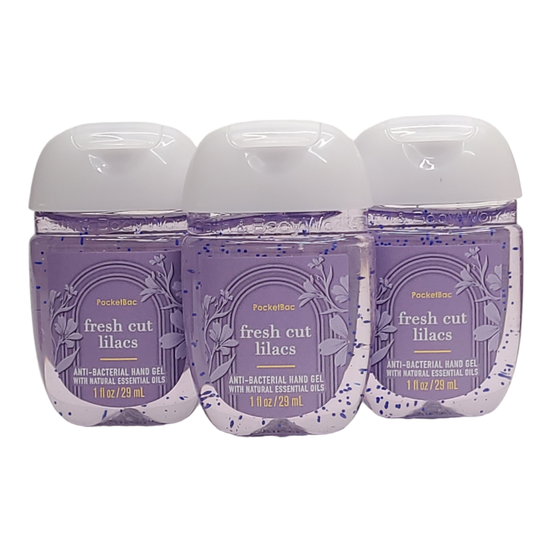 x3 Bath & Body Works * Fresh Cut Lilacs * PocketBac Hand