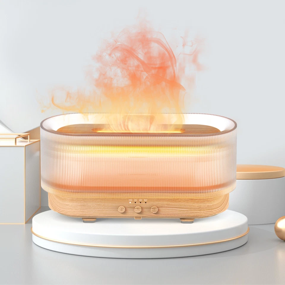 SEJOY 300ML Luftbefeuchter Flamme Raumbefeuchter Feuer Aroma Diffuser ÖlDiffusor - Bild 2 von 4