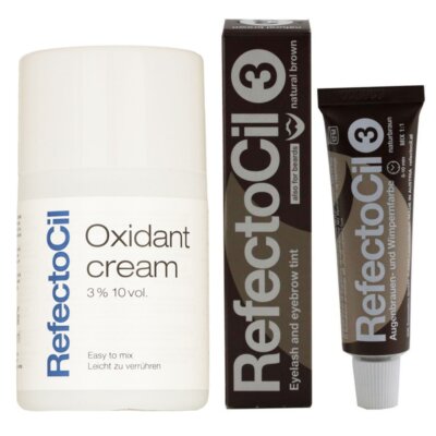 RefectoCil Oxidant 3 % Cream Developer 100 ml & 15 ml RefectoCil naturbraun Set