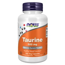 NOW FOODS Taurine 500 mg 100 Veg Capsules