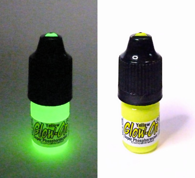 Glow-On YELLOW For Gun Sights, Fishing Lures W/Tip Applicator 3 ml vial
