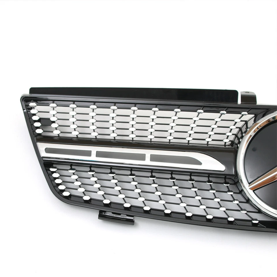 Front Grille Grill For 2005-2008 Mercedes Benz W164 ML350 ML320 ML500 W/Emblem - Image 3 of 4