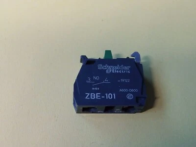 5 x ZBE 101 NORMALLY OPEN CONTACT BLOCK SCHNEIDER ELECTRIC /TELEMECANIQUE 5 PACK