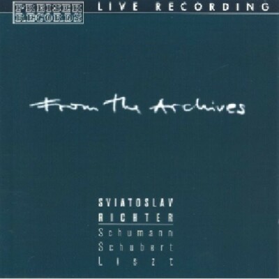 From the Archives: Sviatoslav Richter Plays Schumann Schubert Liszt 2 CD Set cc