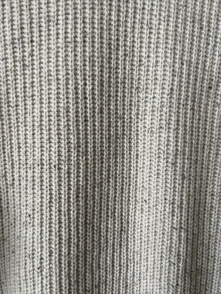 J. Crew Marled Turtleneck Sweater Dress Size XS Merino Wool Blend Cozy Oatmeal - Image 3 of 4