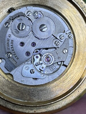 vintage Valgine Pocket Watch Mechanical Open Face Swiss Made gold
