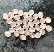 AAA Natural Rose Quartz Cabochon Oval Shape Loose Gemstone